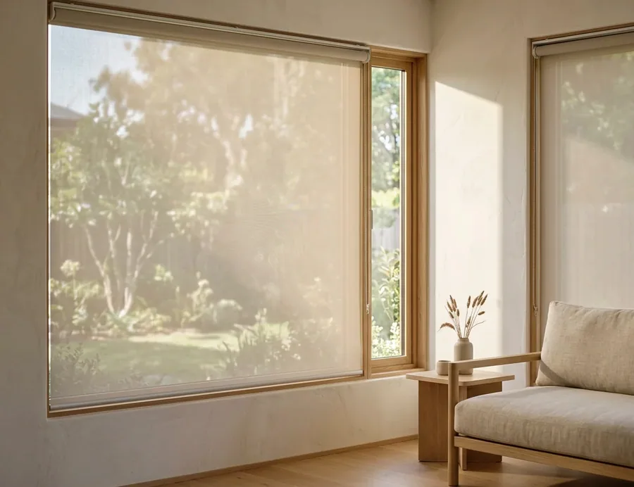 Sunscreen Roller Blinds fitted in an Irene home